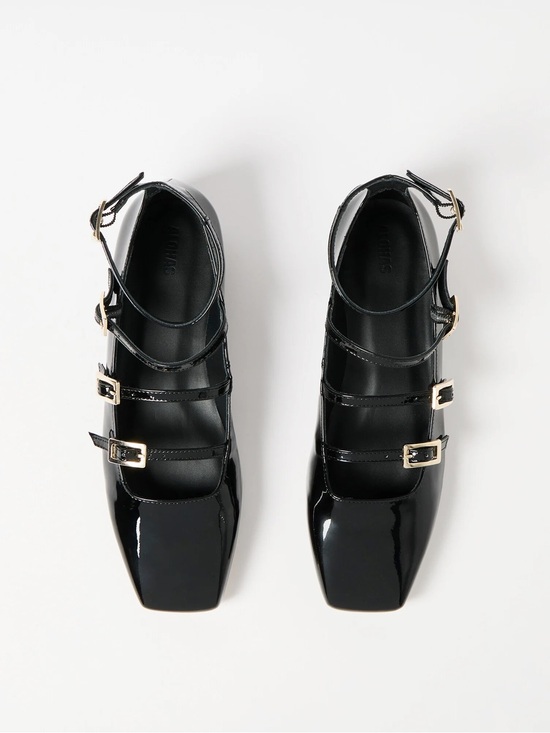 ALOHAS Shoes - ALOHAS Luke Black Patent Ty Leather Ballet Flats, Size 40/US 10 (fits like 9.5)